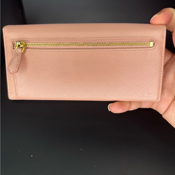 Prada Pink Saffiano Leather Wallet and Card Holder - Picture 7 of 9